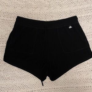 ALO Yoga Black Drawstring Shorts